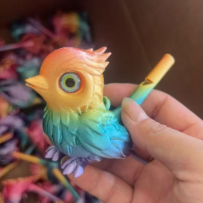 realistic gradient   with water adjustable sound color changing feathers durable plastic for outdoor activities camping hiking camping essentials hiking accessories   design intricate feather details vibrant   0