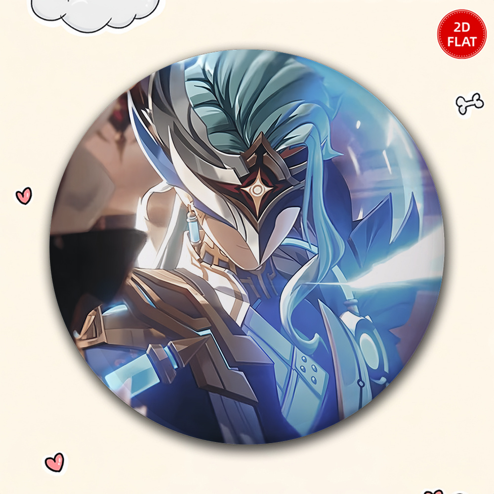 TEMU 2d Flat - 1pc Anime Cartoon Fashion Brooch/pin/badge, For Jeans, Clothes, Backpacks And Hats, Ideal Collectible Trinket, Perfect Gift For