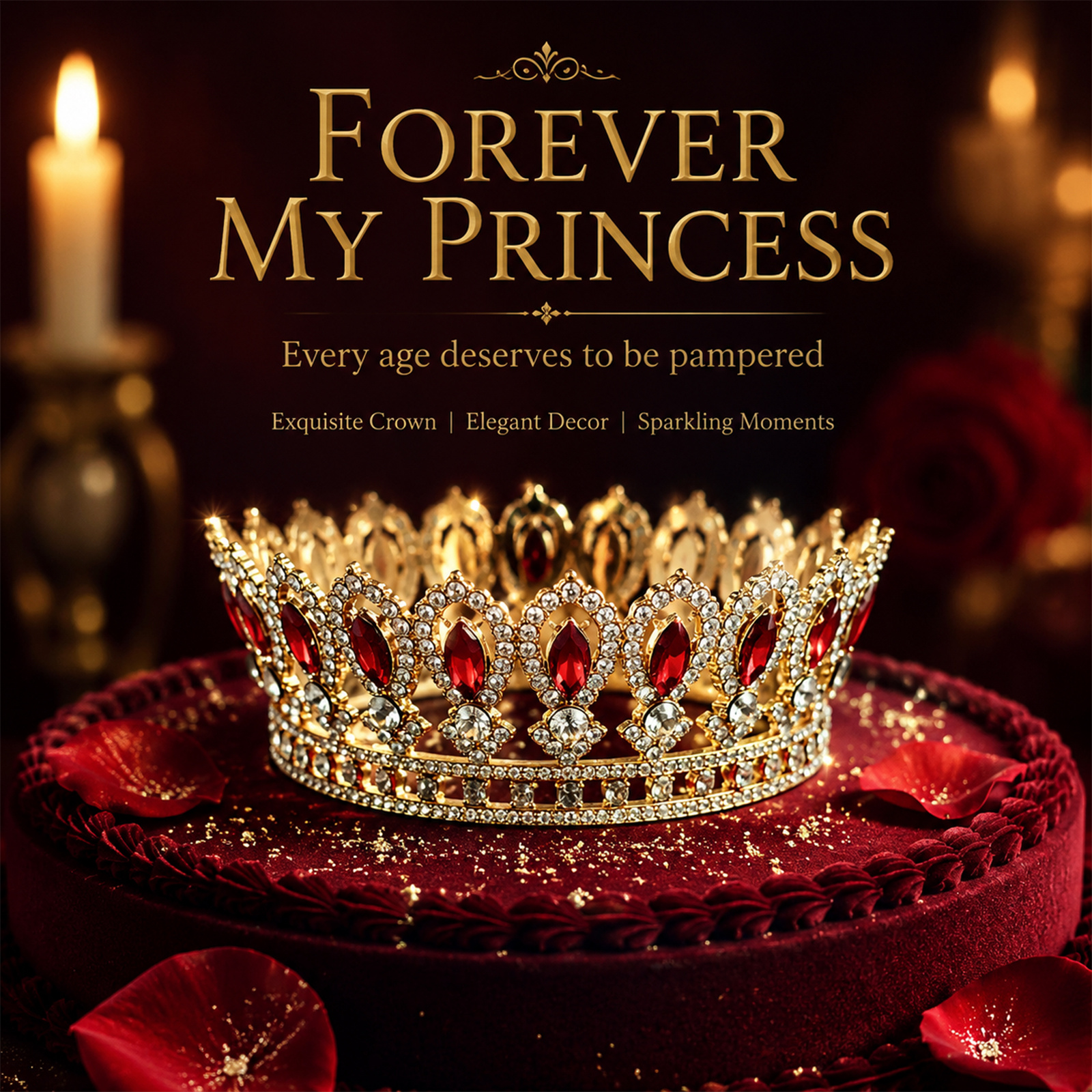 Goldene Schärpe „Endlich 21!“ + Tiara Mit Strasssteinen – Luxuriöses Geburtstagsset Für Den 21. Geburtstag, Inkl. Krone & Glitzernder Schärpe (130 Cm)
