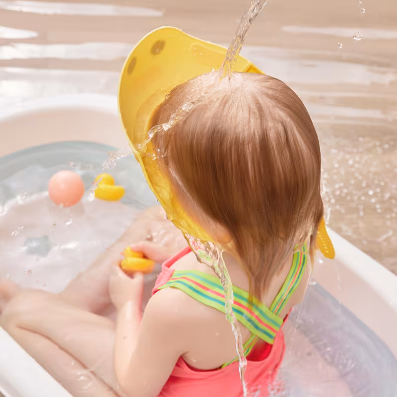 1 2pcs adjustable duck shower cap for suitable for and shampoo cap shower cap bath cap shampoo cap a must have for and when bathing and washing their hair Product details 4