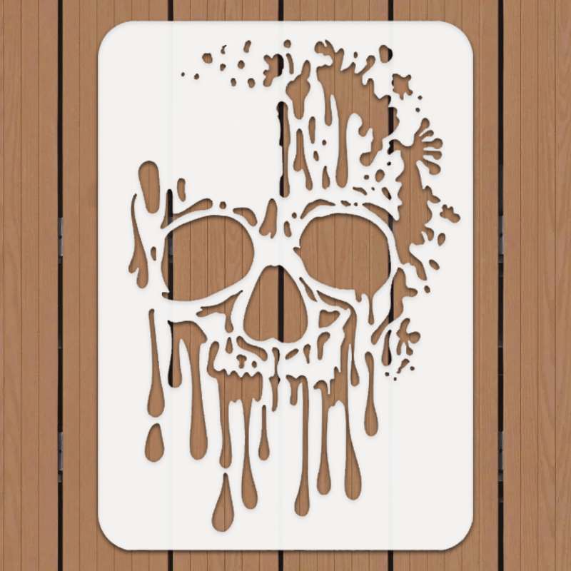 Image of Painting Stencil, 11.7×8.3 Inch, Reusable Art And Craft Hollow Paintings Templates For Halloween Theme Decoration - Easy-to-clean Diy Handicrafts In Fabric, Floor & Wall