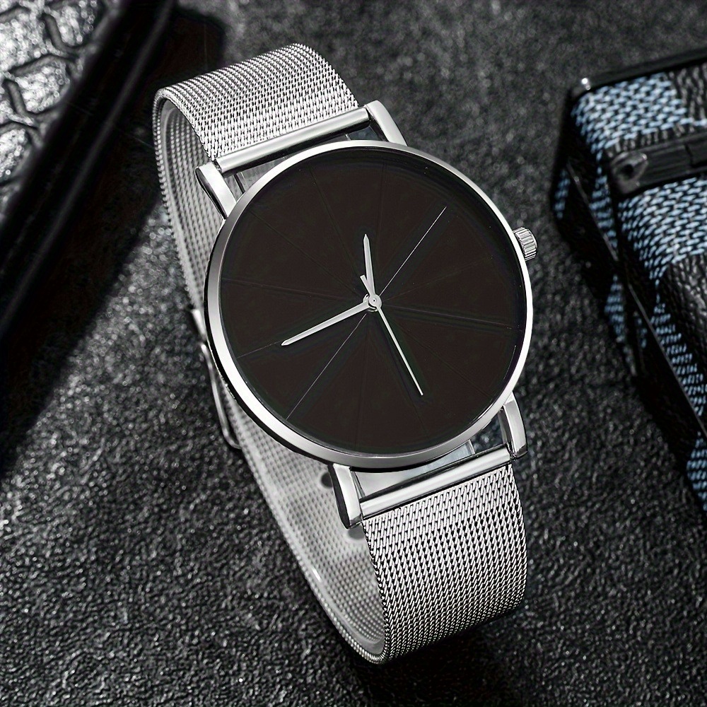 TEMU 1pc Fashionable Simple Casual Quartz Watch, With Different Styles And , A Unique Thanksgiving, Ramadan, Christmas Birthday Gift