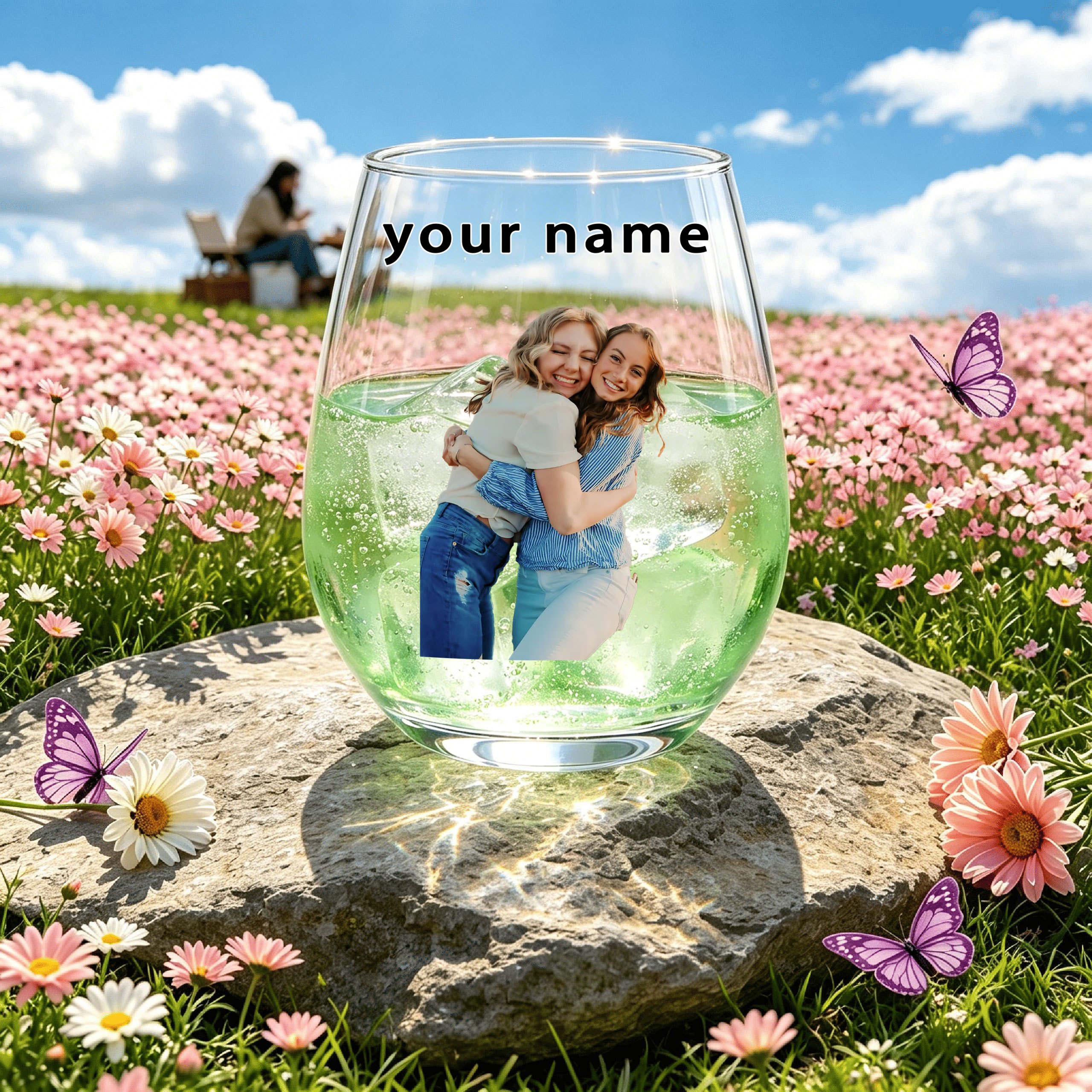 TEMU Vaso de whisky de 1 pieza con grabado de foto/texto, personalizado y foto/texto de de mejor - Adecuado para , aniversarios, - Regalo de de