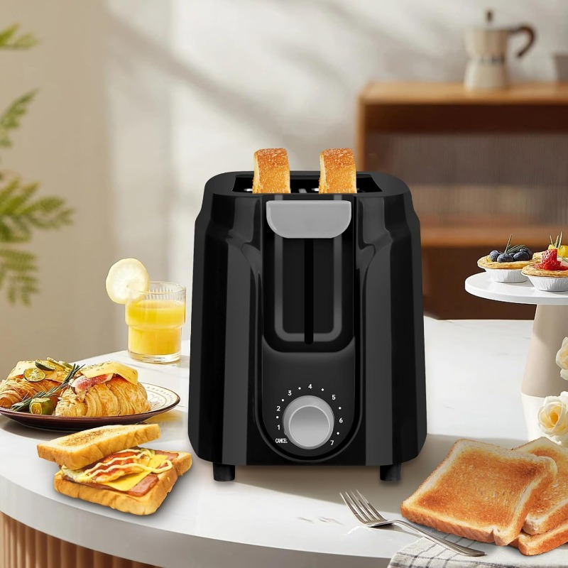 

Seedeem Toaster 2 Slice, Extra Wide Slot Toaster With 7-shade Settings, Removable Tray And Toasting Bread, Waffle Or Bagel, 750w, Black