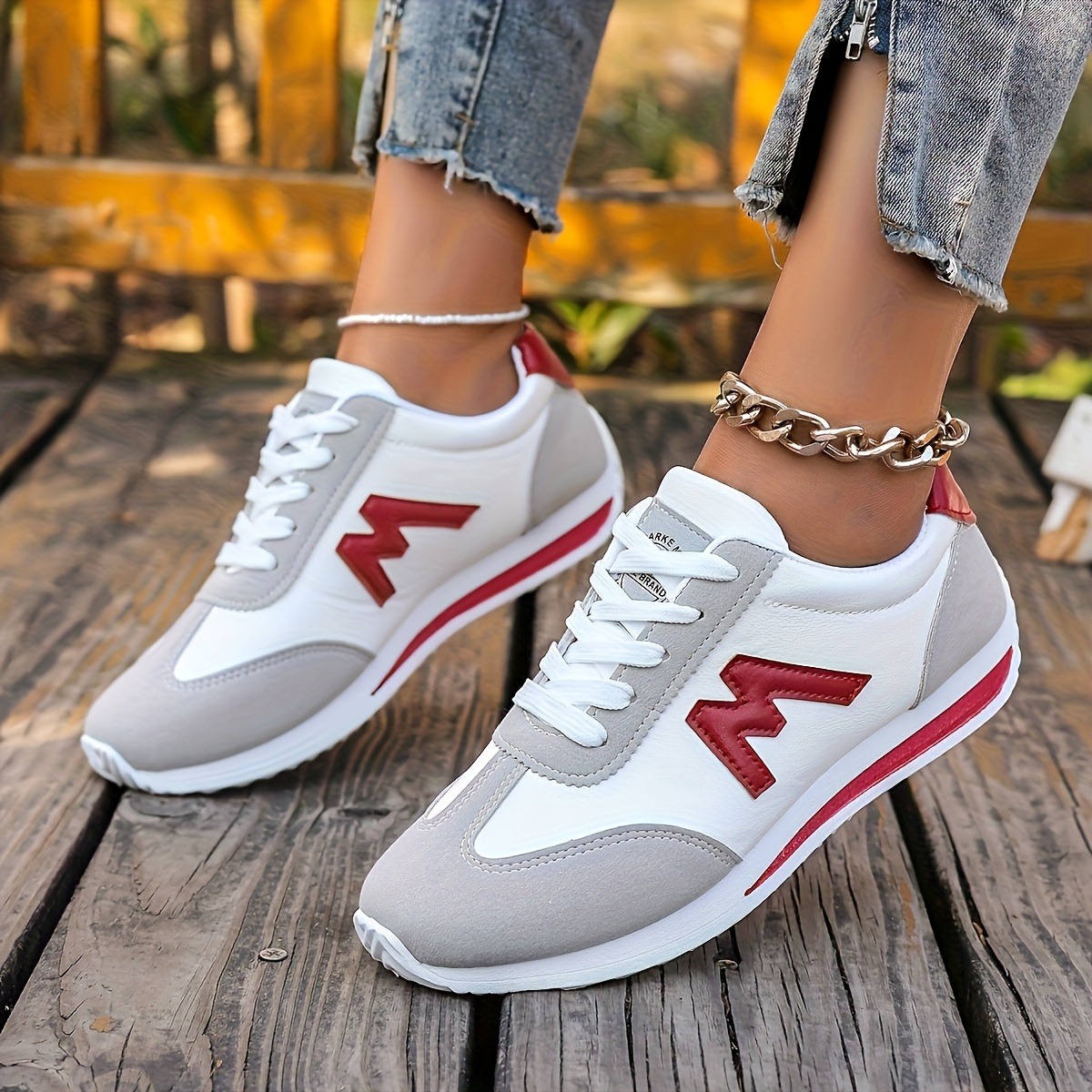 2cm Womens Casual Sneakers Lace Lightweight Walking Skate