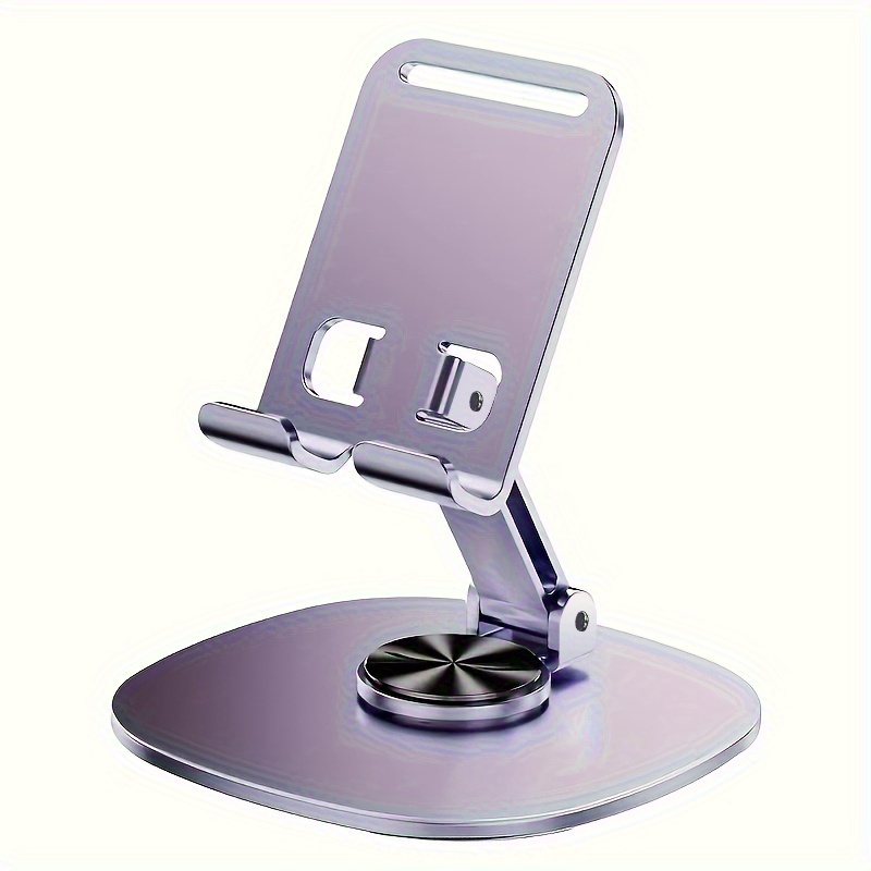 TEMU Adjustable Stage Phone Holder With 360° Rotation And Folding Design - , 180° Height Adjustment, 360° Rotation, Durable