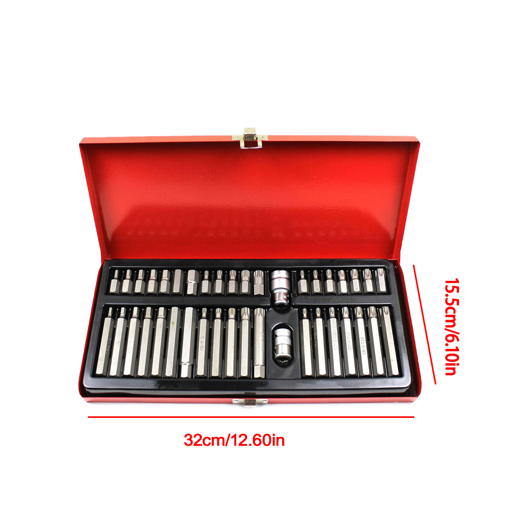 40-Piece Hexagonal Auto Repair Tool Set with Screwdrivers