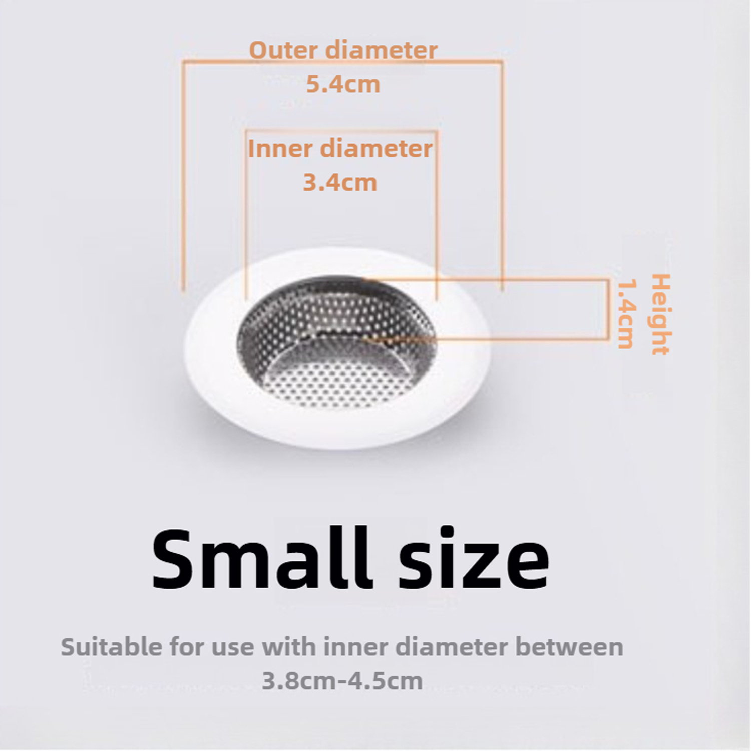 2pcs Sink Strainer Stainless Steel Drain Stopper Floor Waste Plug Filter Lavabo Basin Bathroom Accessories