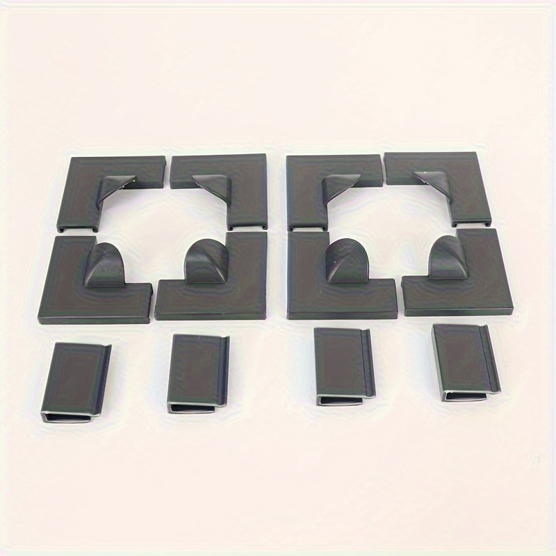 TEMU 12pcs Magnetic Window Screen Corner Attachment Set, 8 Reinforced Corner Handles And 4 Heavy-duty Windproof Clips, Seamless Repair And Effective
