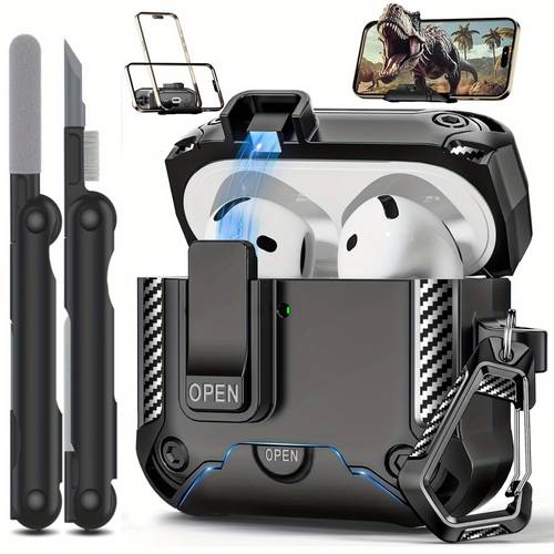 item picture compatible with case with phone stand protection automatic switch and lock design with cleaner kit for 4 with active noise cancellation hhh tong