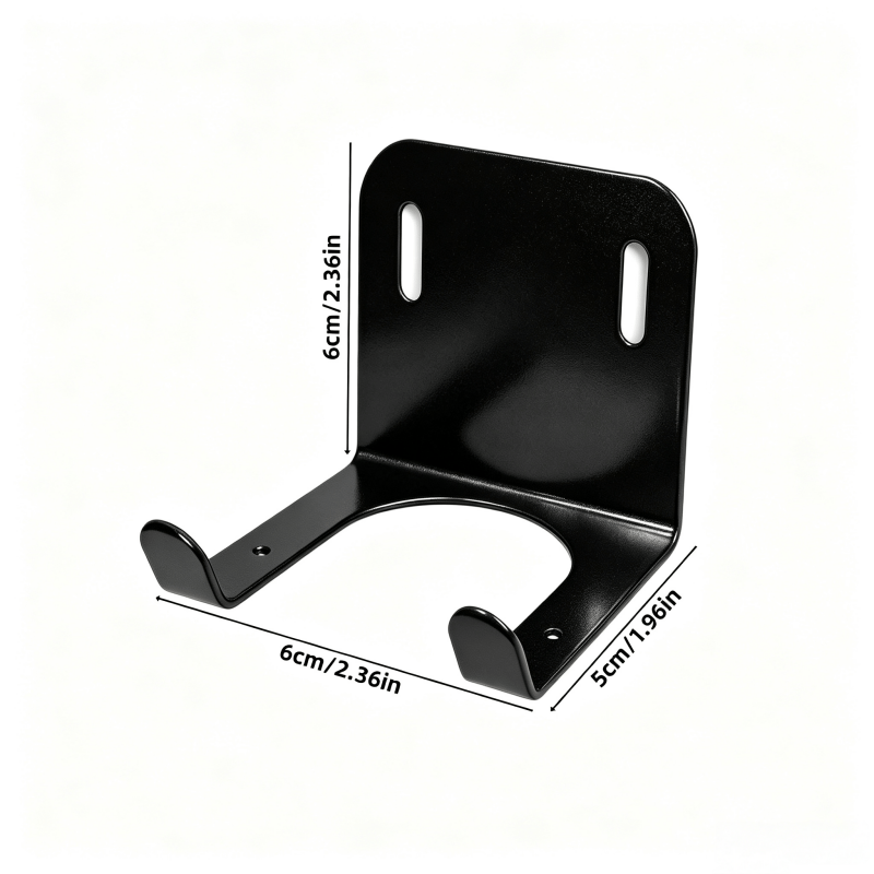 TEMU A Modern Black Heavy-duty Stainless Steel Wall-mounted Bracket, An Upgraded Anti-corrosion And Anti-rust Tool Rack, Large-sized Wall-mounted