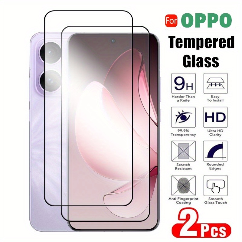 Film De Protection Verre Trempé Pour Oppo Reno 13 5G - Lot De 2, Transparent Double Couche - Neuf Sous Blister