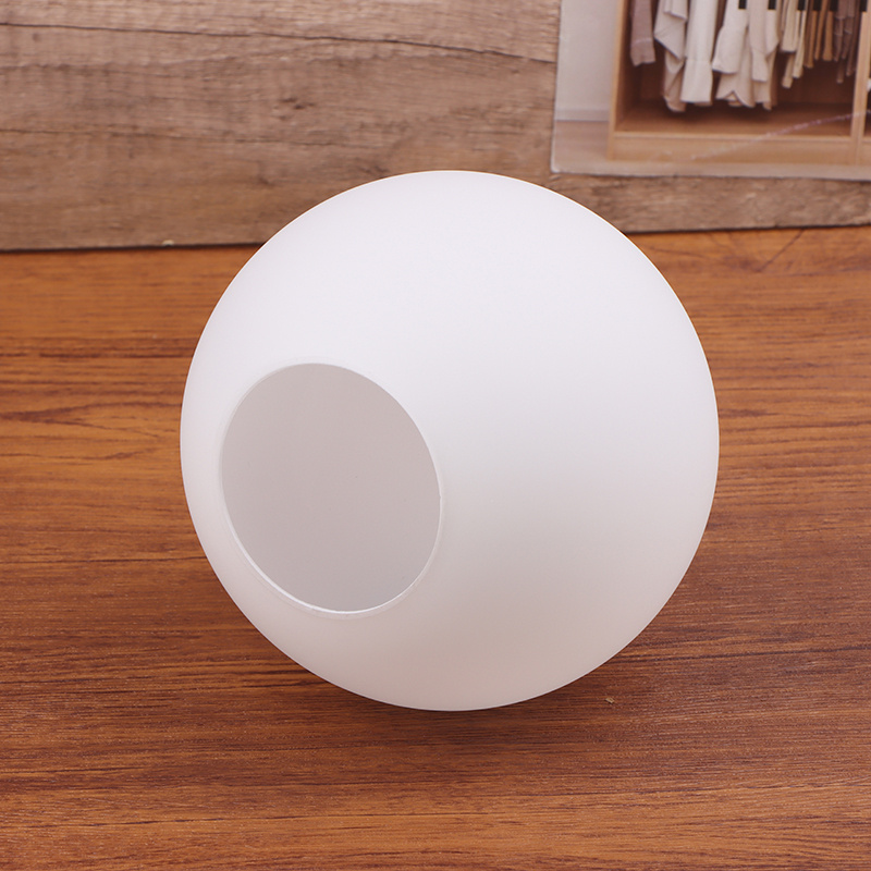 Pantalla de Lámpara de Vidrio Blanco, Pantallas de Lámpara Globo Lechoso, Cubierta de Luz Redonda D/6/8/10cm/D12/13cm D15cm