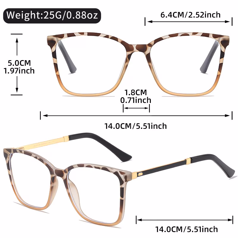 classic ultra decorative fashion flat glasses for women embodying a gentle and elegant style versatile accessory perfect as a holiday gift Product details 2