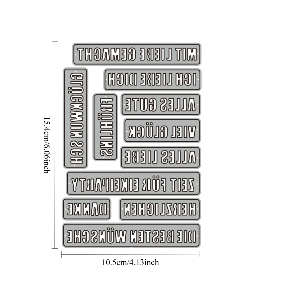 Metal Cutting Die, Suitable For Diy Greeting Cards Or Journal Making, Template, Cutting Die