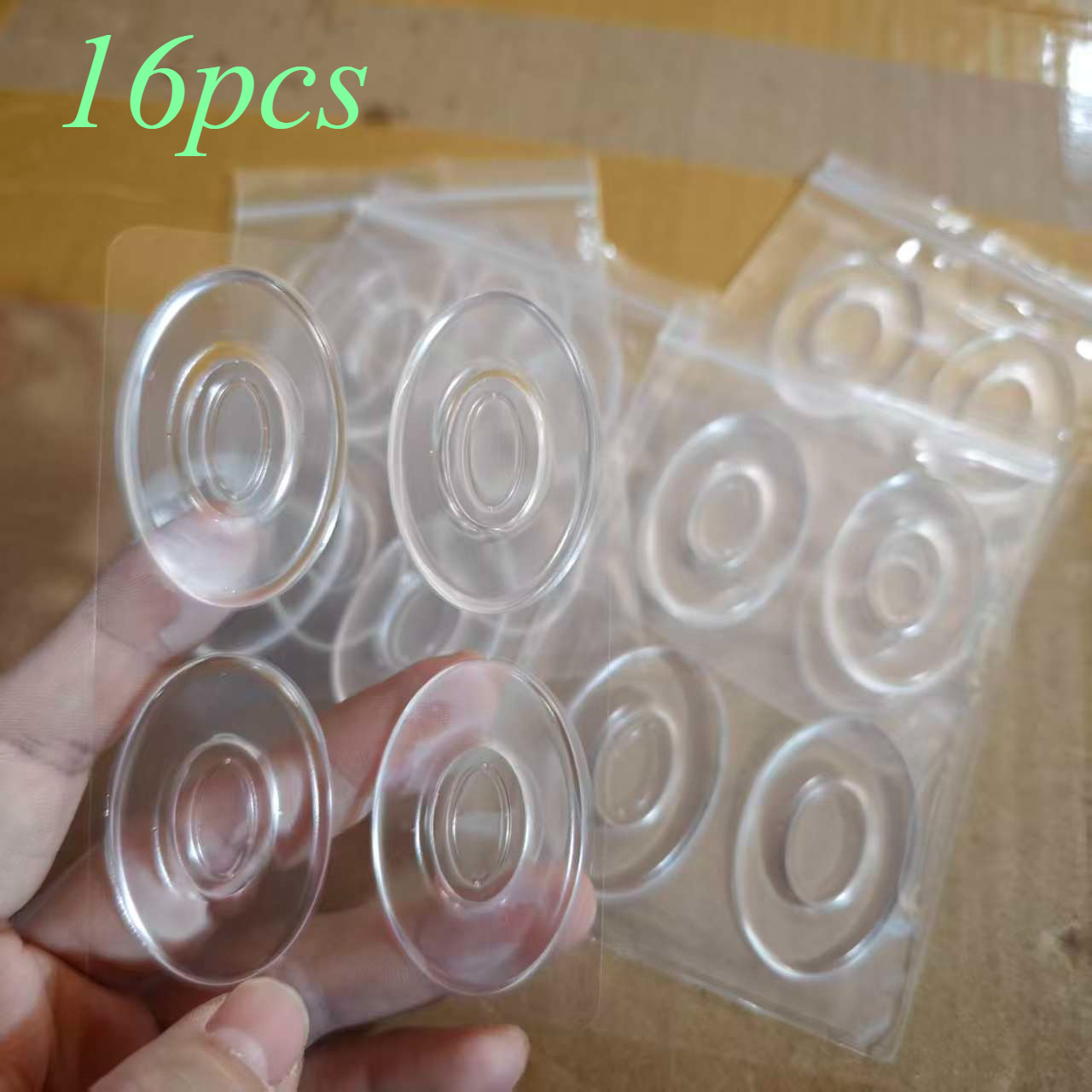 16/20/24pcs Self-adhesive Round Foot Pads - Absorbing Reusable , Transparent Belt Border, Essential For Foot | Self-adhesive | Anti-wear Pad