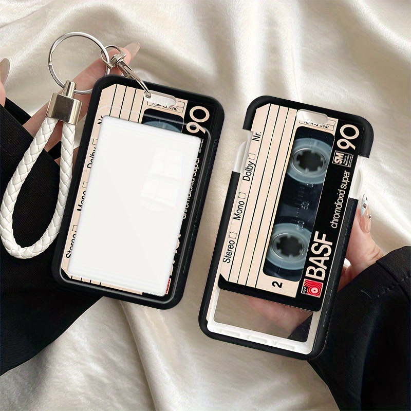 retro cassette card sleeve sliding cover anti loss - Temu Bahrain