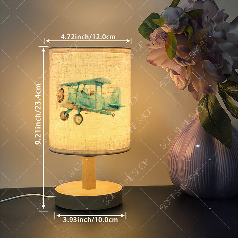 Print Table Lamp, USB-Powered LED Light for Home