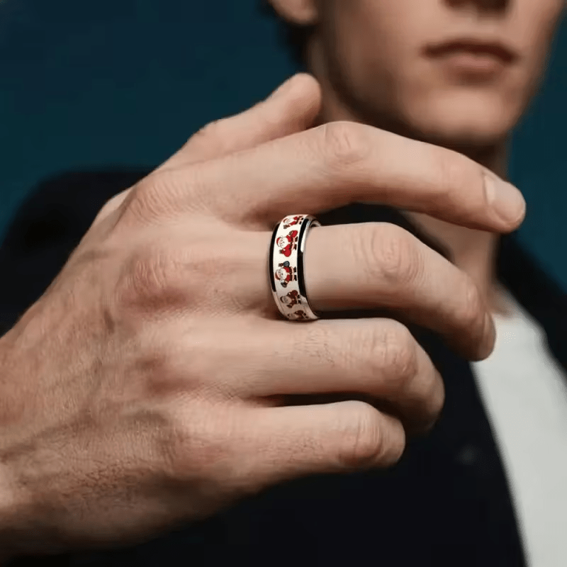 304 Stainless Steel Santa Claus Ring