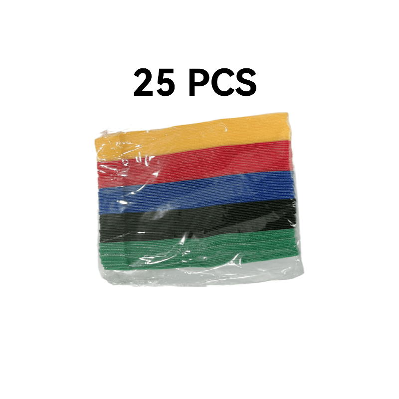 TEMU Lot de 25/55 Attaches de câble en nylon multicolores avec - Sangles de câble auto-agrippantes réutilisables, et , robustes et réglables