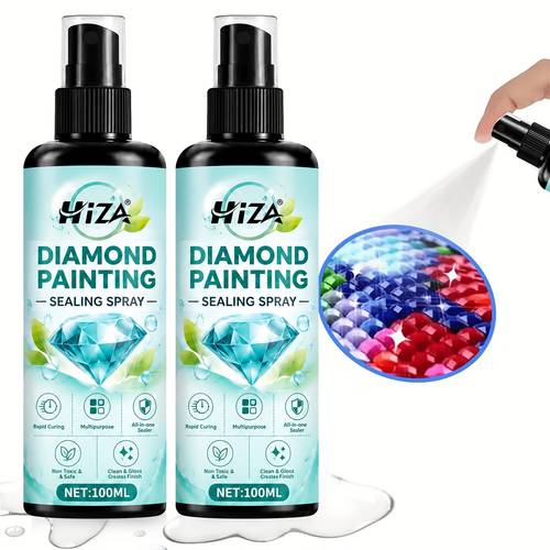 diamond painting sealing spray high gloss suitable for diamond paintings puzzles and crafts an easy to apply permanent gloss durable and long lasting coating resin coating