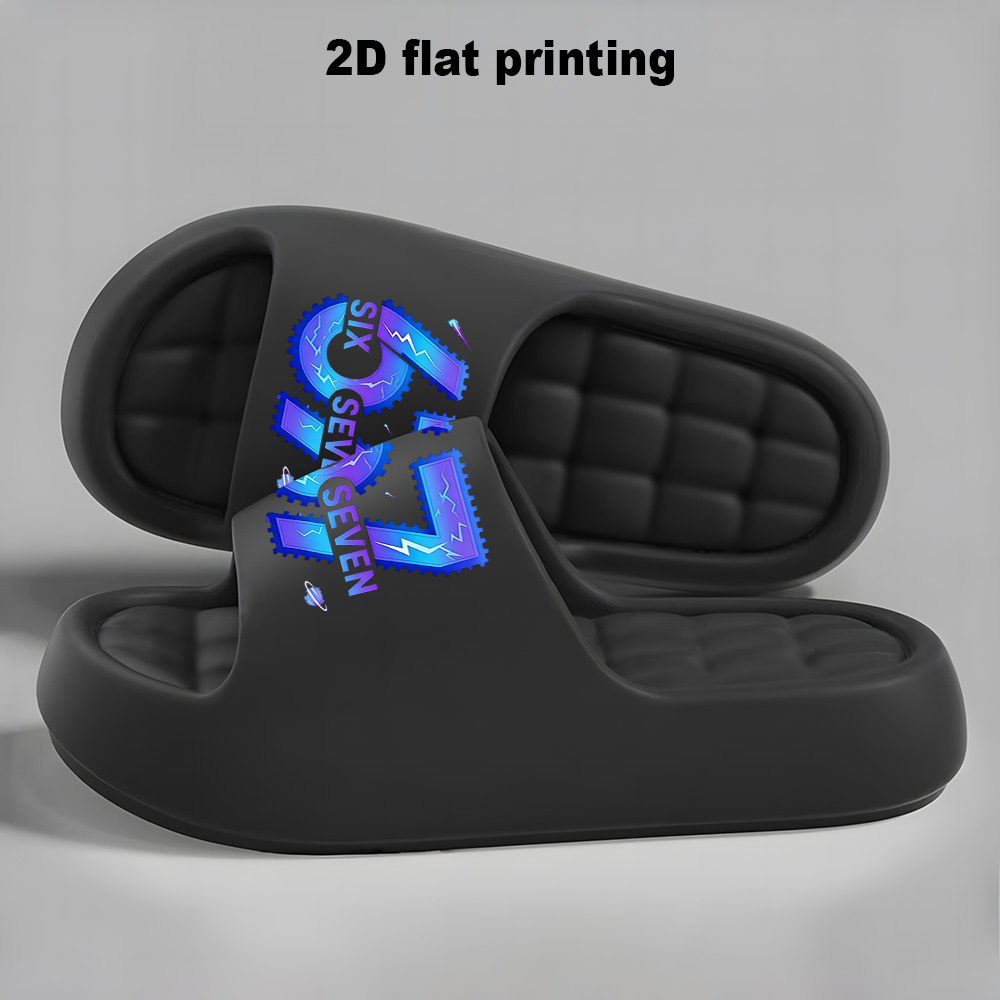 TEMU [authorized] Cartoon Print A Pair Of Unisex Slides With A '' Digital Graphic, Non-slip Soft Sole Open Toe Slippers For Indoor Bedroom, Bathroom,