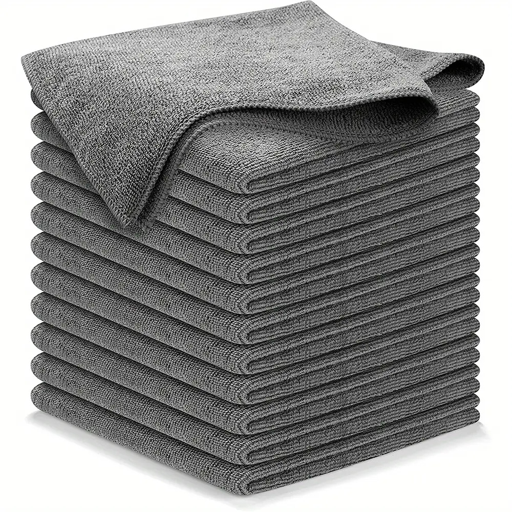 E-shop 6/12/50 Stück, Mikrofaserreinigungstuch, Hochleistungs-Ultra-Absorber-Tücher, Gewebter Schmutzflüssigkeitsentferner für streifenfreien
