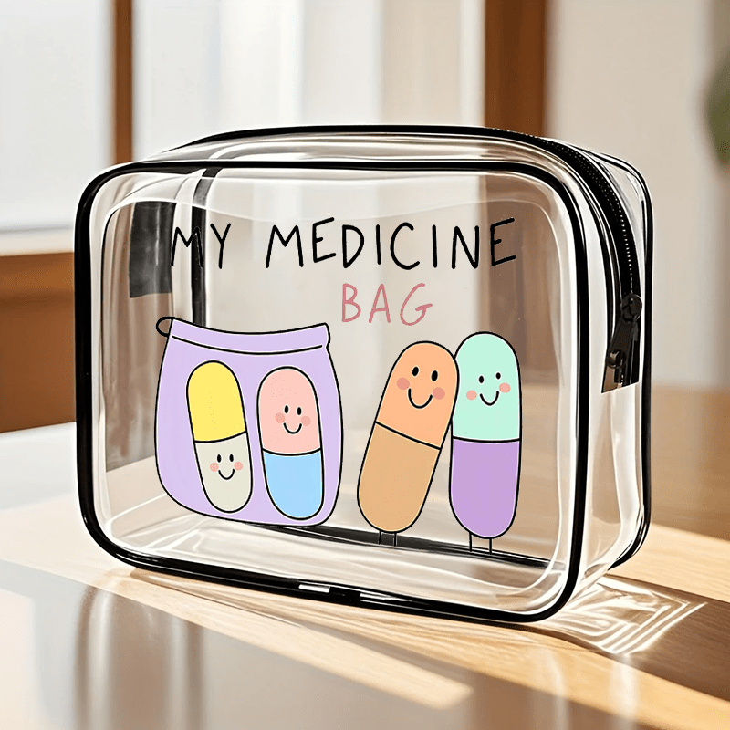 Image of A Large-capacity Pvc Makeup Bag With Zipper Closure - A High- Toiletry Pouch, Lightweight For Women And Girls, As A Holiday Gift Or - A Portable And Easy-to-clean Cosmetic Organizer |