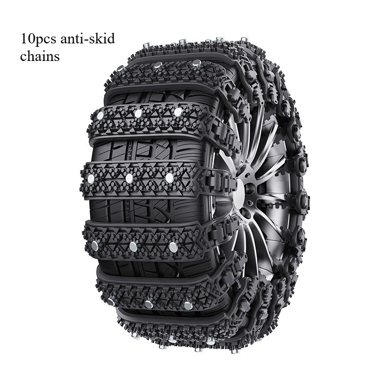 10pcs heavy duty all terrain winter tire chains with heavy   traction fit for suvs trucks     remove snow tire compatible with 4wd awd vehicles Product details 8