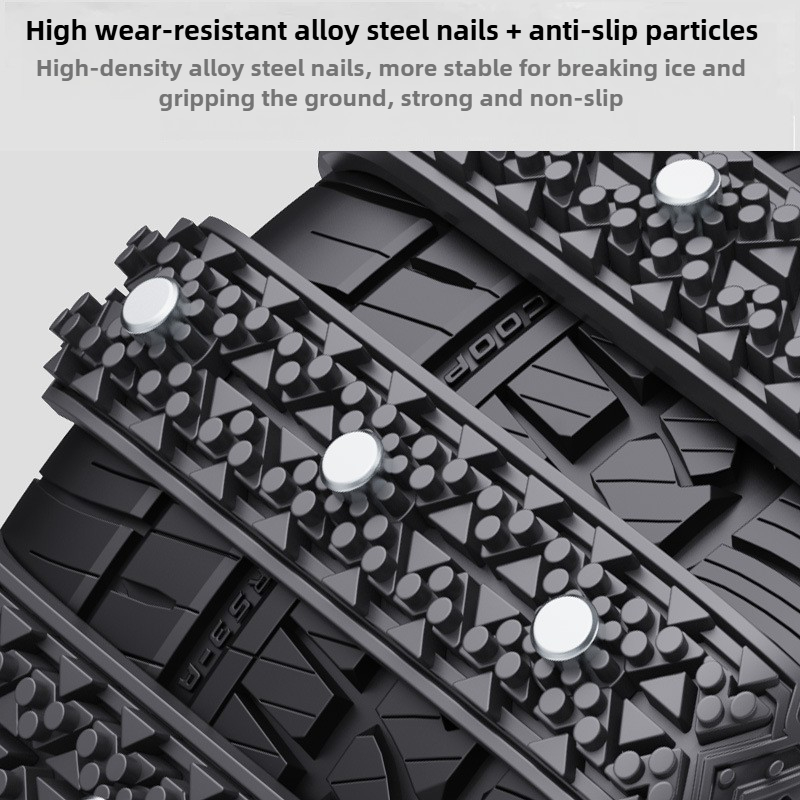 10pcs heavy duty all terrain winter tire chains with heavy   traction fit for suvs trucks     remove snow tire compatible with 4wd awd vehicles Product details 4