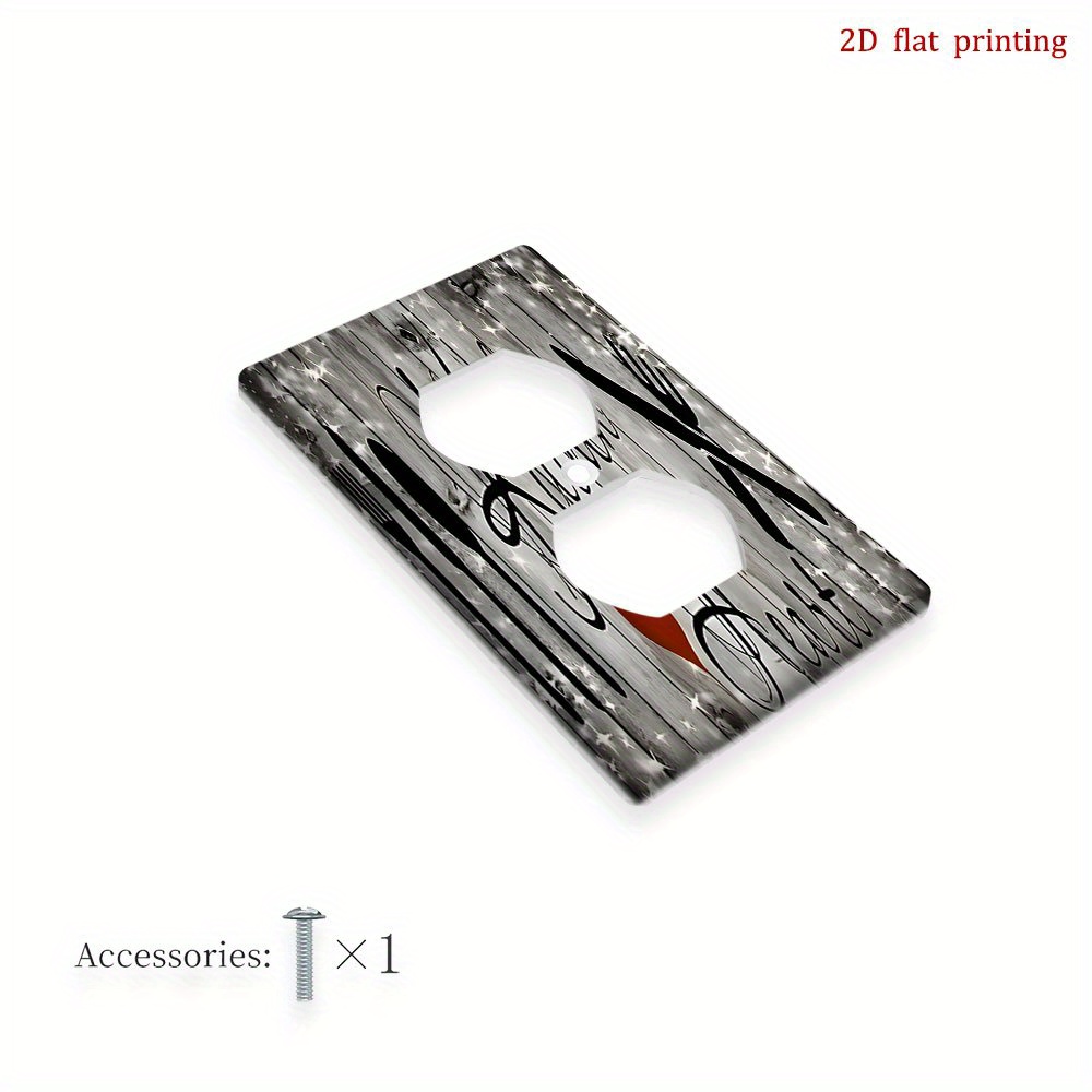 TEMU Plaque de Couverture d'Interrupteur Lumineux avec Design Couteaux et de Cœur pour Cuisine - Impression 2D avec " est le Cœur", & Cuillère, Cœurs