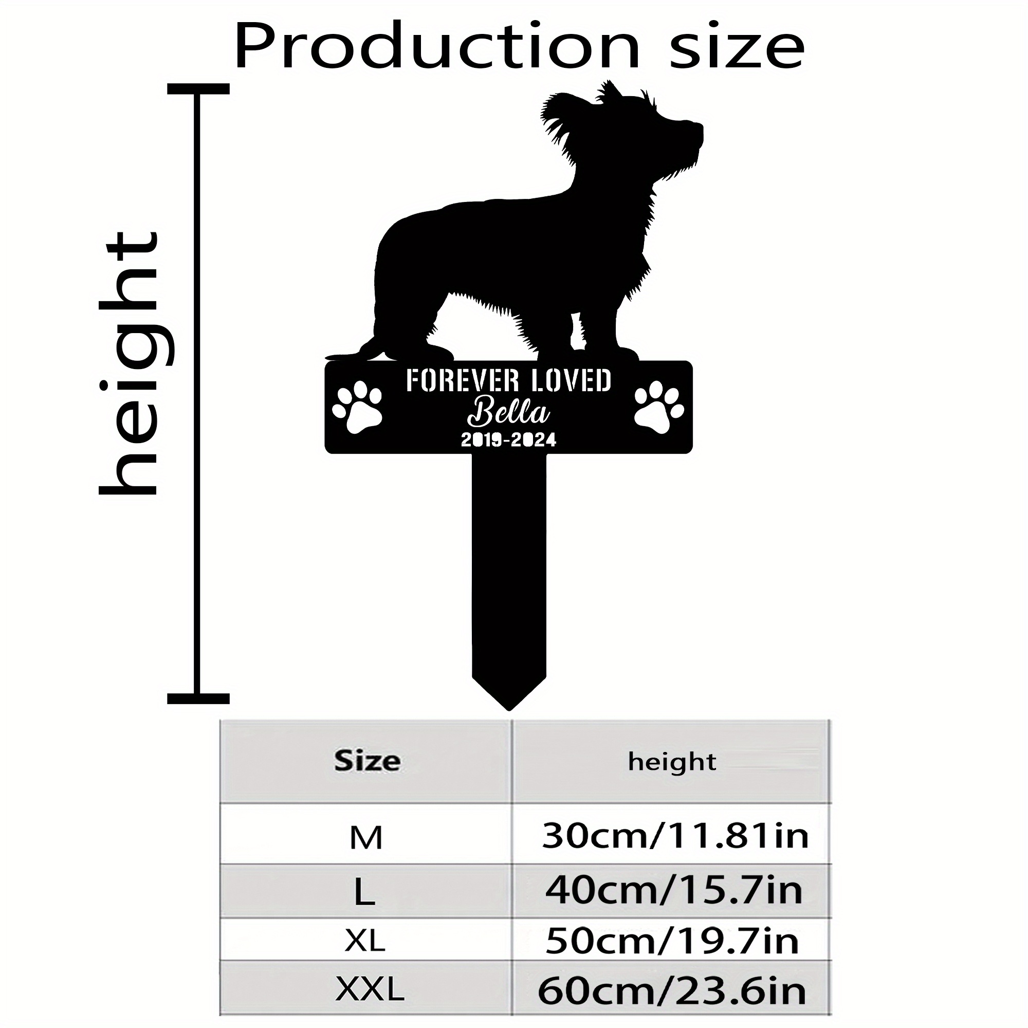 1pc personalized garden stake custom dog name Temu Ireland - Main Image