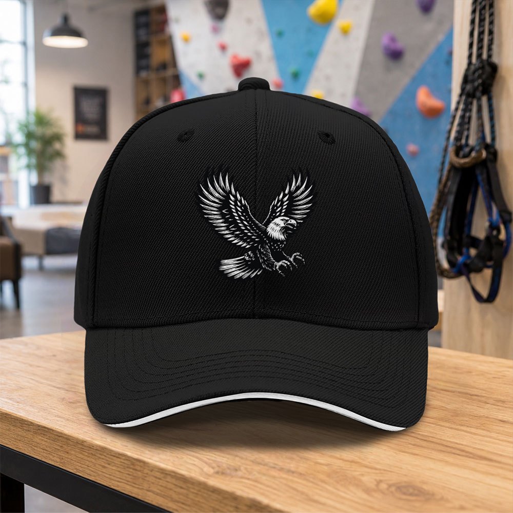 TEMU 1pc New Eagle Pattern Trendy Baseball Cap Men's Hat Accessory Casual All- Hat Multiple Colors Adjustable Dad Hat Suitable For Hip-hop Driving