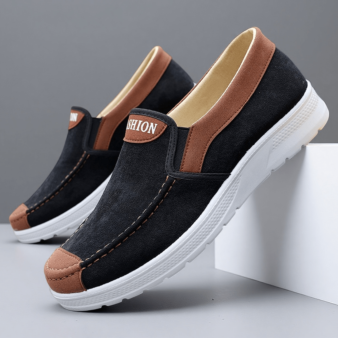 Sneakers, Men's Slip-on Trail Running Shoes, Skate Shoes. Men's Footwear for Outdoor Fitness