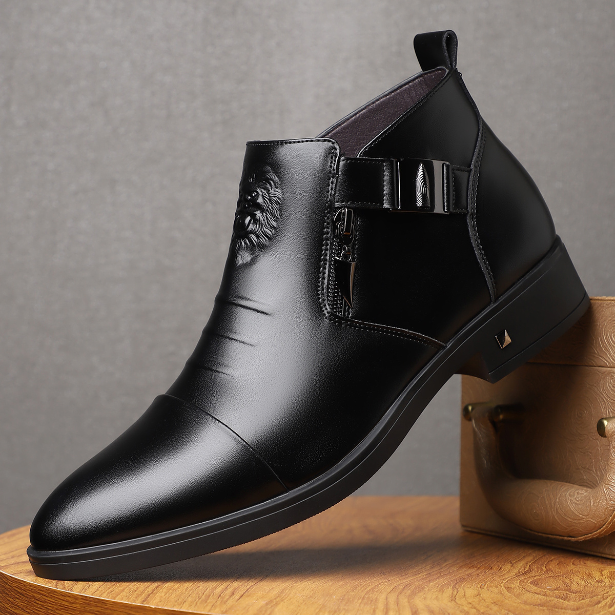 mens business formal casual shoes soft comfortable short - Temu