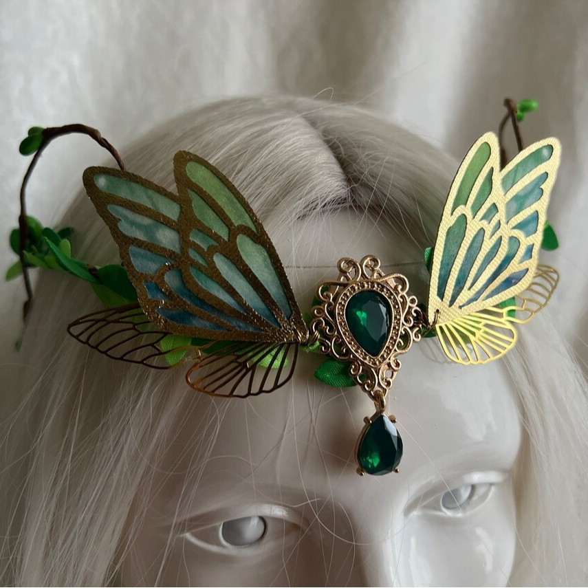 TEMU Green Headband Fairy Elf Hair Accessories Goddess Party