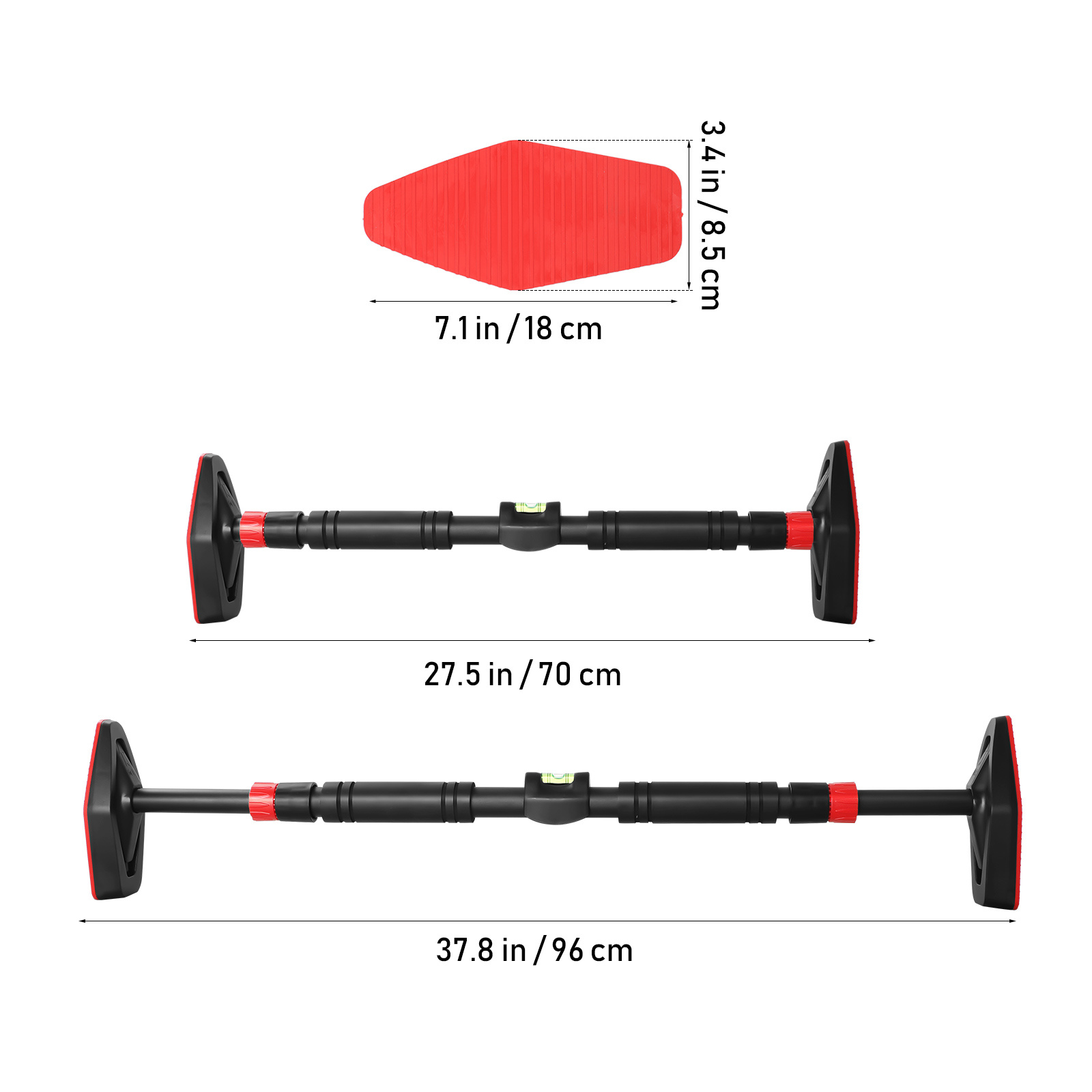 A Household Pull-up Bar And Chin-up Bar That Requires No Drilling, Featuring A Sturdy Structure Suitable For , 70-96cm Adjustable Size, Ideal For , Arm Raises, Dips