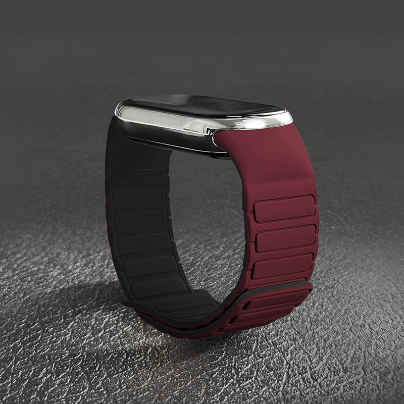 TEMU Replacement Strap For Xiaomi Mi Band 10/9/8 Nfc Smartwatches - Adjustable Magnetic Silicone Band, Compatible With Xiaomi /9/10 Nfc Smartwatches,