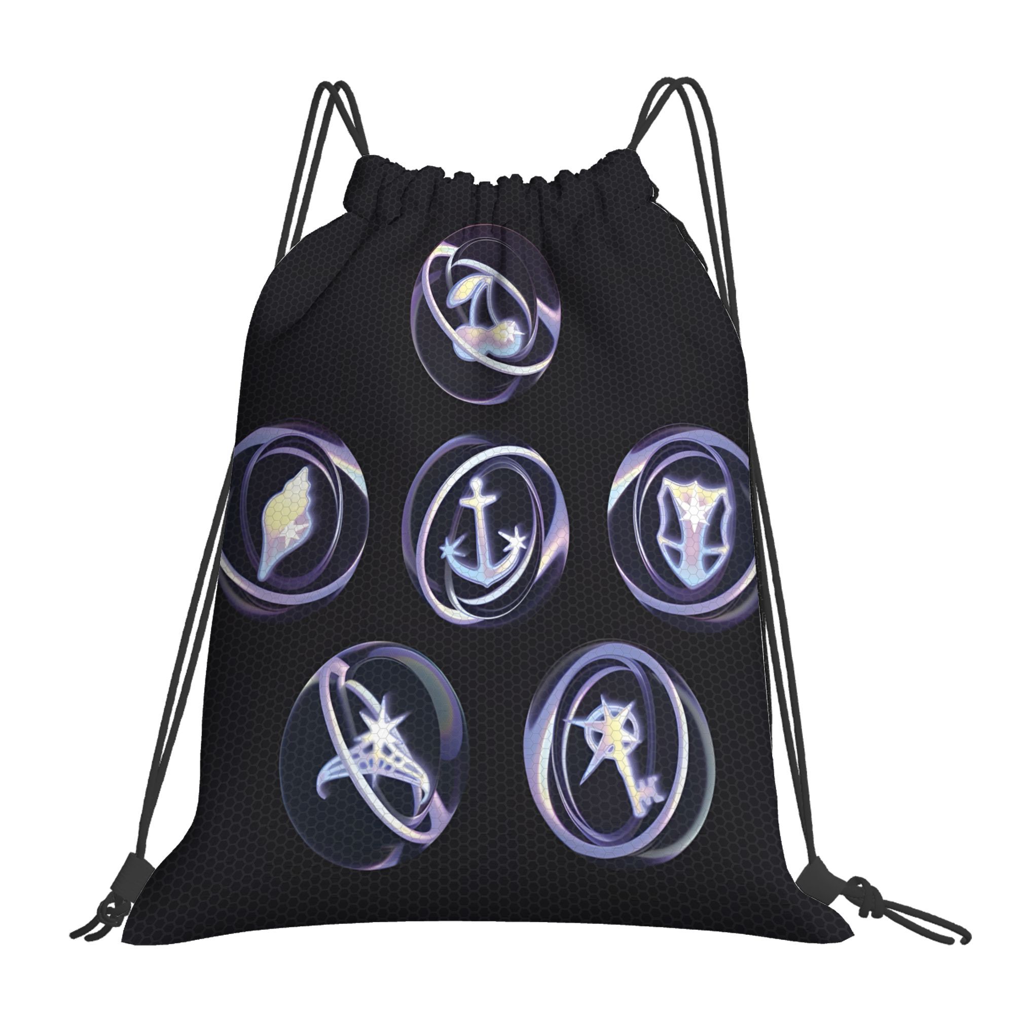 TEMU 1pc Kpop Fan Portable Shopping Drawstring Bags Riding Shoes Storage Backpacks Halloween Christmas Thanksgiving