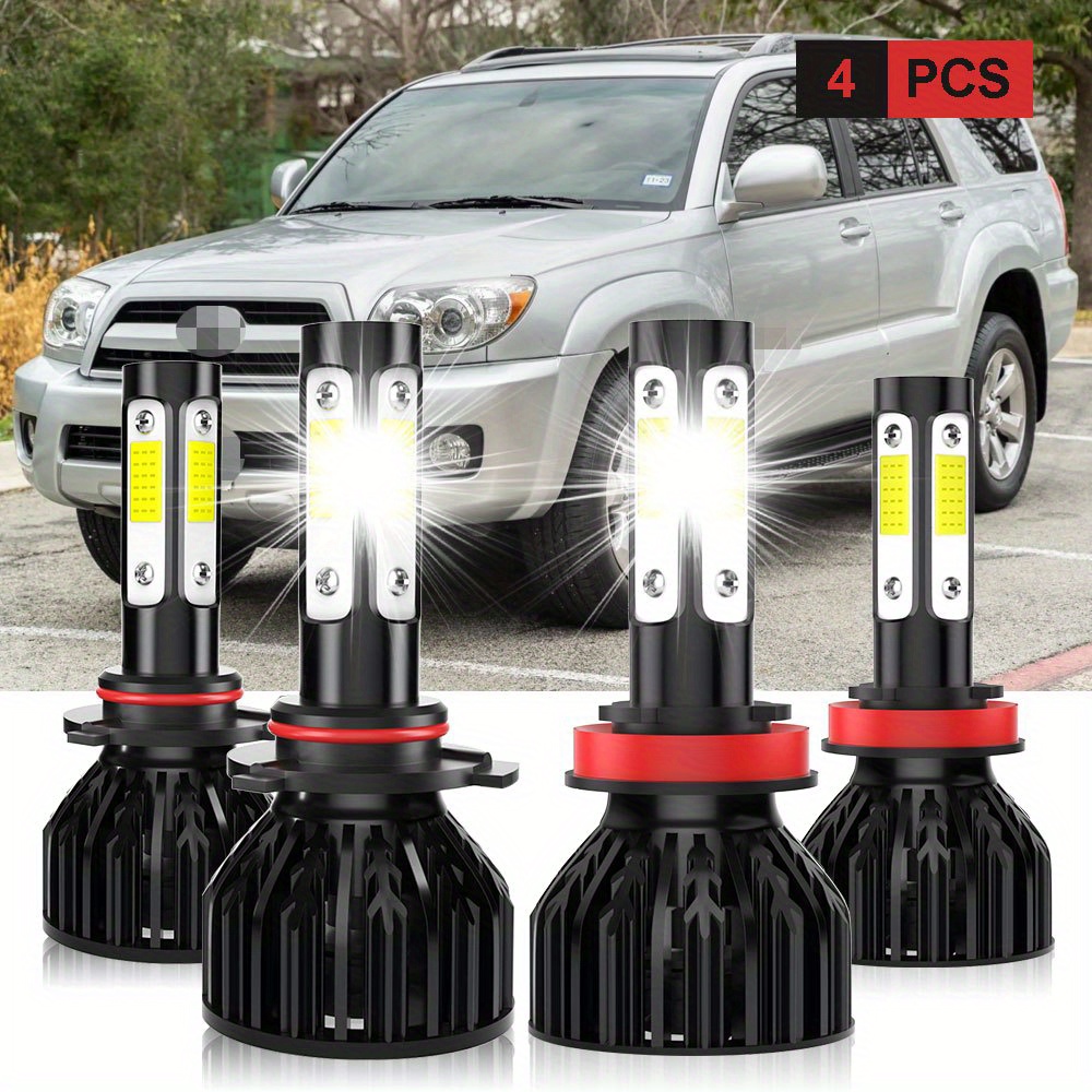 

For Toyota Camry 2007 2008 2009 2010 2011 2012 2013 2014 2015 2016 2017 4pcs 9005+h11 Led Headlight &low Bulbs Kit Super