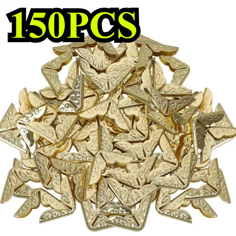 E-shop 150 Stück Metall Scrapbooking Alben, Eckenschützer & Basteldekorationen geeignet für Scrapbooks, Journale, Kartenherstellung, Menütafeln,