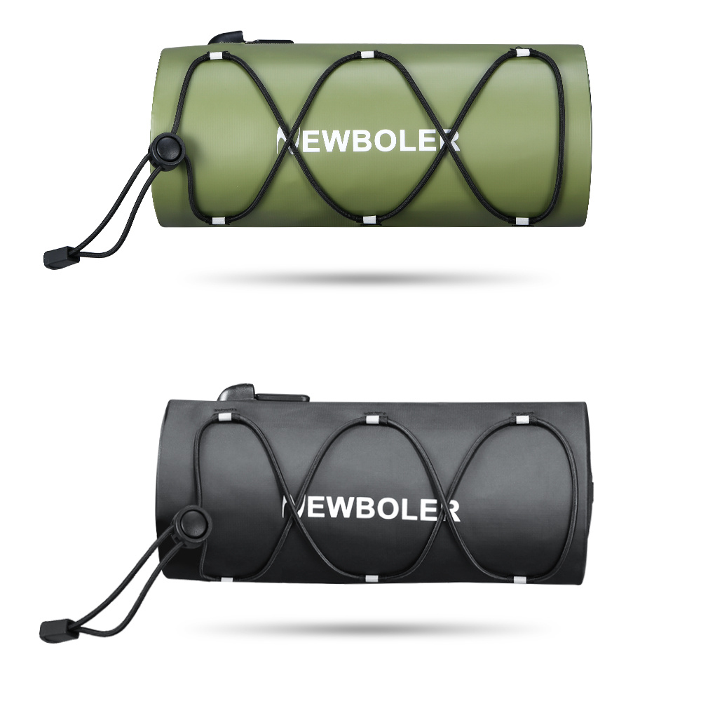 NEWBOLER Waterproof PVC Bicycle Handle Handbag - Multi Functional Black/Green Outdoor Backpack/Shoulder Bag, Suitable for Cycling, Hiking, And Travel, Multi Functional Travel Bag | Safe Zipper Bag | Mountain Bike Additions