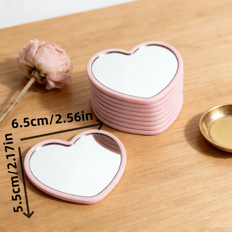 6pcs heart shaped mini mirrors suitable home parties gifts - Temu Oman