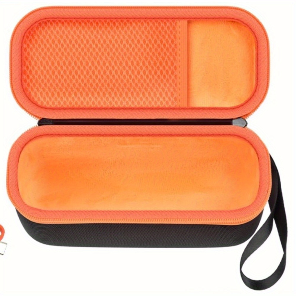 TEMU Custodia per altoparlante /6/5 per altoparlante wireless JBL Flip 7 6 5, in peluche e interno antigraffio, custodia a rete per moschettone/cavi,