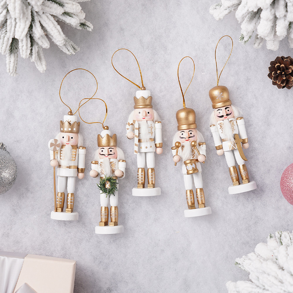木製クリスマスオーナメント 5点セット 文房具・事務用品 木製クリスマスオーナメント 5点セット