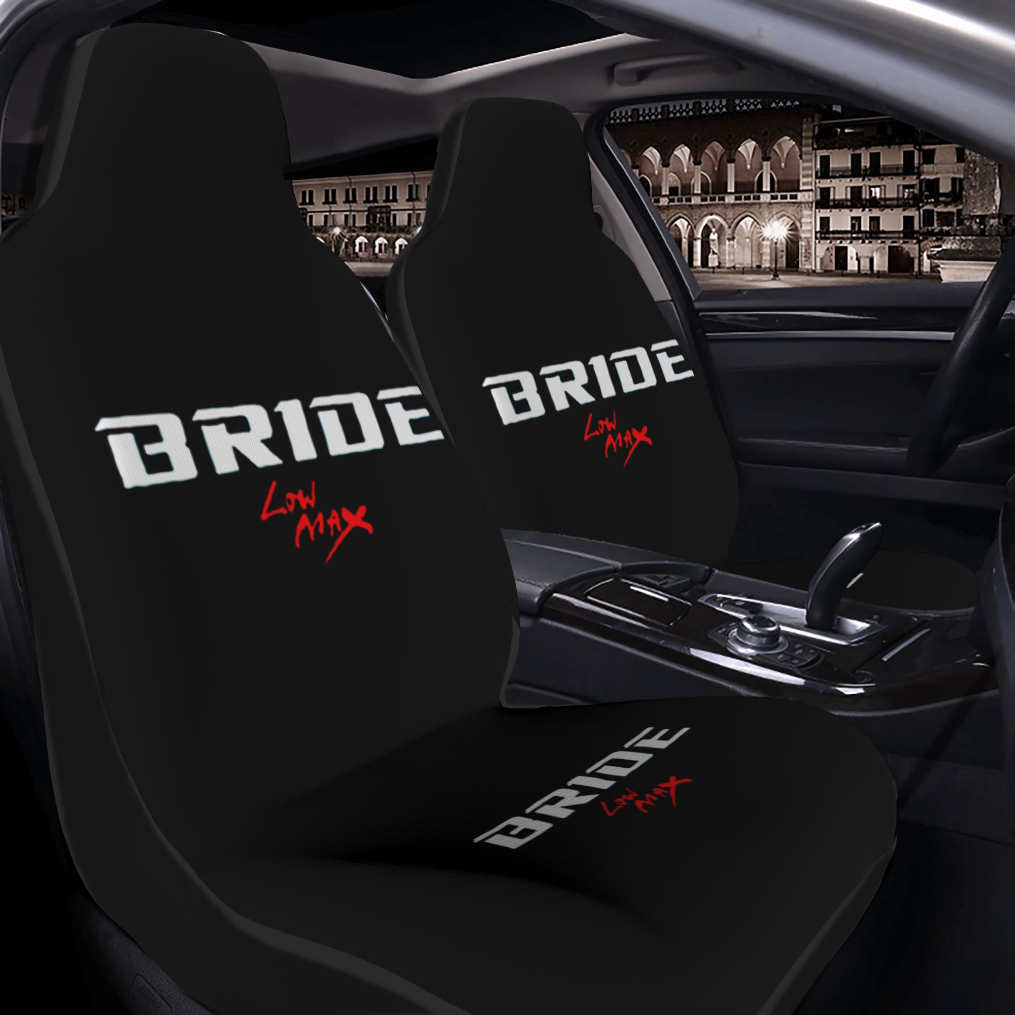 TEMU 2pcs Designed As A Theme Car Seat Covers For Everyone, Universal Auto Front Seats Protector Fits For Car, Suv Sedan, Enhance Driving Pleasure,