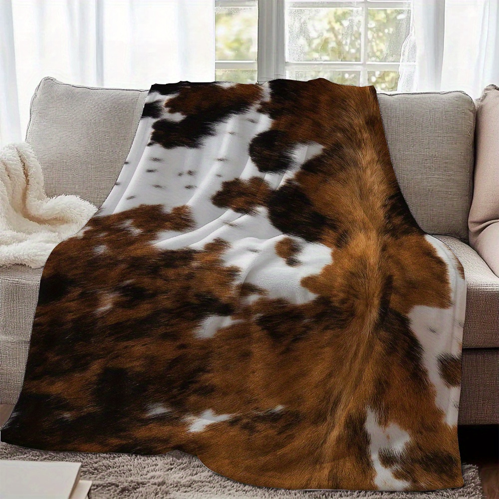 TEMU Couverture en flanelle à motif , couverture pour canapé, salon, bureau, chaise, canapé, voyage, camping, cadeaux pour ou