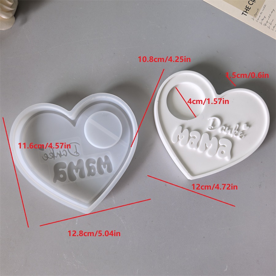E-shop Geschenk zum Muttertag: Eine Teelampe Kerzenständer Form. Danke für Muttertag, dekorative Gipsform für Harz Silikon