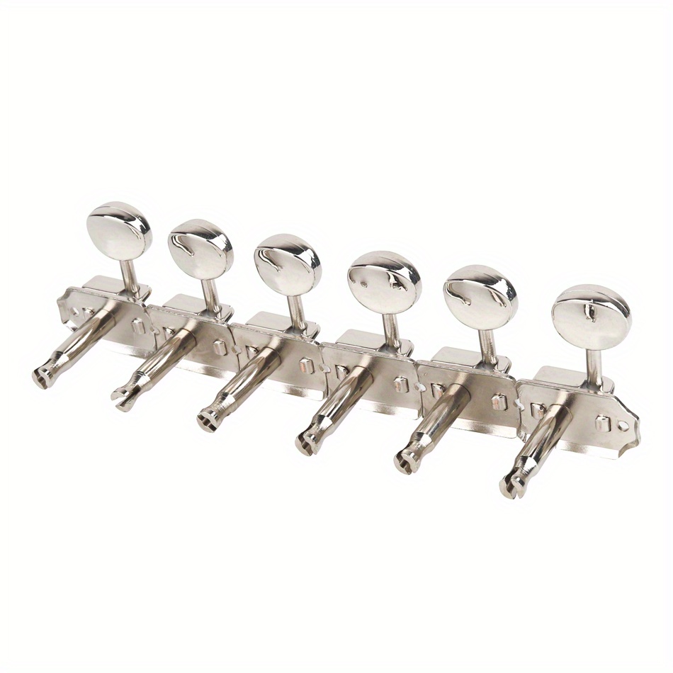 One Set of 6-in-Line 6R Nickel Silvery Vintage Electric Guitar Machine Heads Tuners Tuning Key Pegs Guitar Accessories