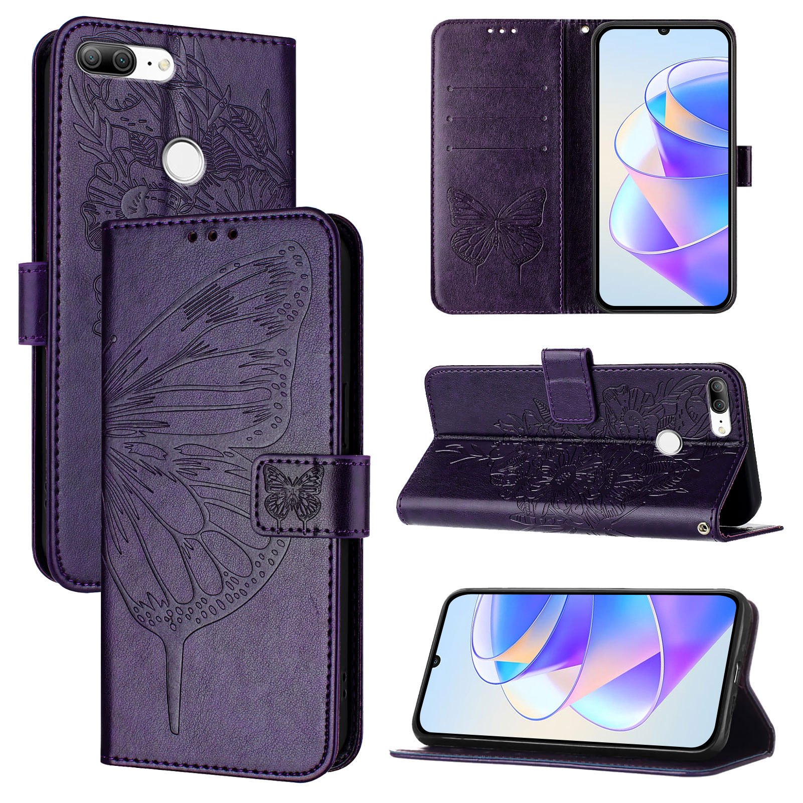 TEMU Phone Case - The Faux Leather Protective Case Is Compatible With Honor /huawei Enjoy 7s/huawei 208, Featuring A Beautiful Foldable Design With A